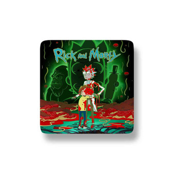 Rick and Morty Season 7 Porcelain Magnet Square