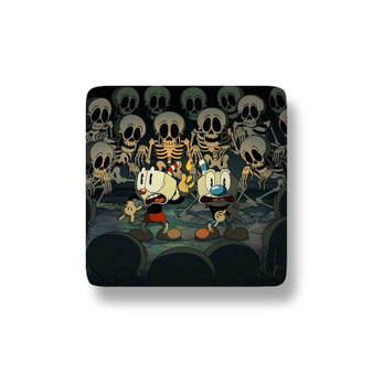 The Cuphead Show Season 4 Porcelain Magnet Square