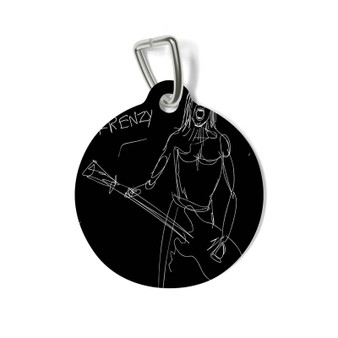 Iggy Pop Frenzy Round Pet Tag Coated Solid Metal