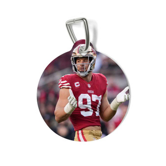 Nick Bosa San Francisco 49ers Round Pet Tag Coated Solid Metal