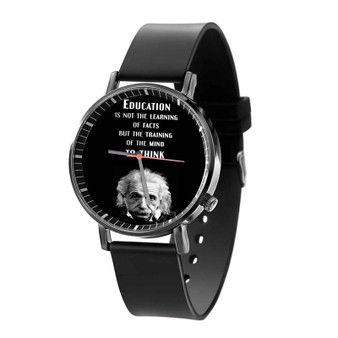 Albert Einstein Education Quotes Quartz Watch With Gift Box