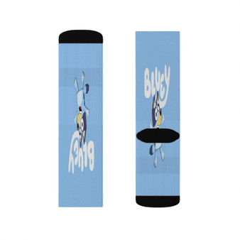 Bluey TV Series Polyester Sublimation Socks White