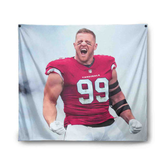 JJ Watt Arizona Cardinals Indoor Wall Polyester Tapestries