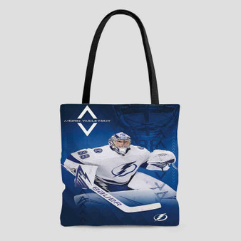 Andrei Vasilevskiy Tampa Bay Lightning Polyester Tote Bag AOP