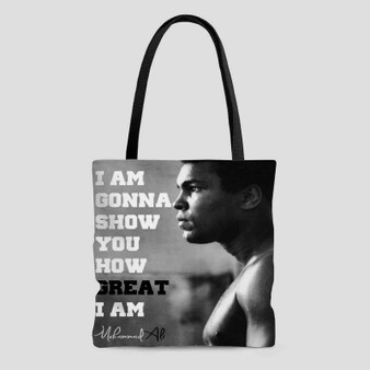 Muhammad Ali Quotes Polyester Tote Bag AOP