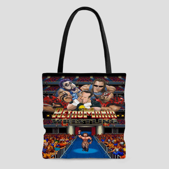 Retro Mania Wrestling Polyester Tote Bag AOP