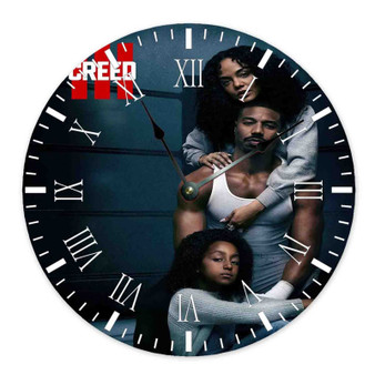 Creed 3 Movie Round Non-ticking Wooden Wall Clock