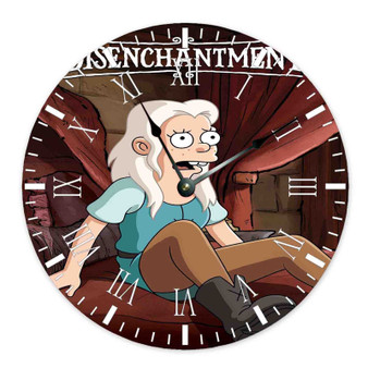 Disenchantment Round Non-ticking Wooden Wall Clock