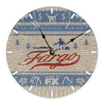 Fargo Movie Round Non-ticking Wooden Wall Clock