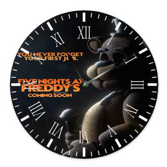 Five Nights at Freddy Round Non-ticking Wooden Wall Clock