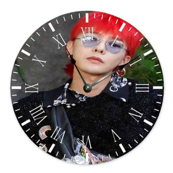 G Dragon Round Non-ticking Wooden Wall Clock