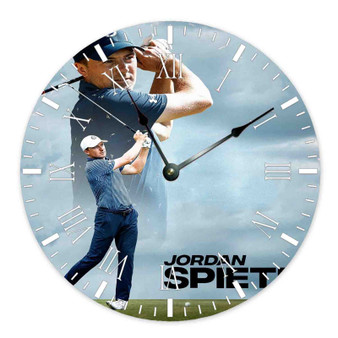 Jordan Spieth Round Non-ticking Wooden Wall Clock