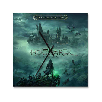 Hogwarts Legacy Game Square Silent Scaleless Wooden Wall Clock
