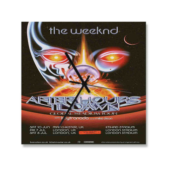 The Weeknd After Hours Til Dawn Square Silent Scaleless Wooden Wall Clock