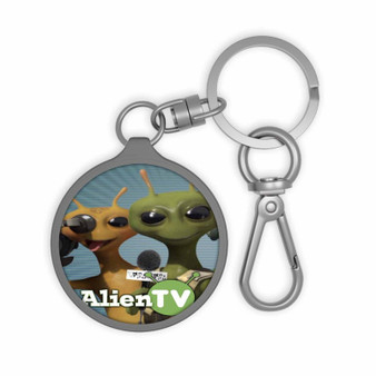 Alien TV Keyring Tag Acrylic Keychain With TPU Cover