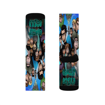 Family Sized Polyester Sublimation Socks White