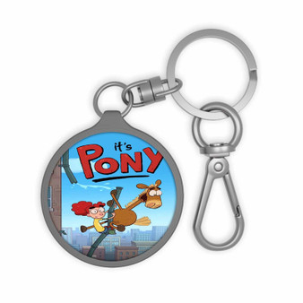 It s Pony Keyring Tag Acrylic Keychain With TPU Cover
