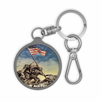 7th War Loan Keyring Tag Acrylic Keychain With TPU Cover