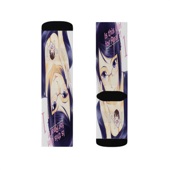 Is this Girl for Real Polyester Sublimation Socks White