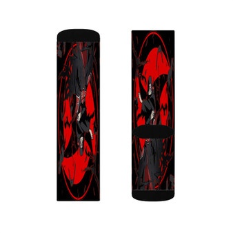 Itachi Uchiha Polyester Sublimation Socks White