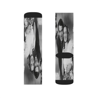 James Stewart and Donna Reed Polyester Sublimation Socks White