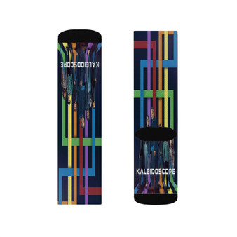 Kaleidoscope Polyester Sublimation Socks White