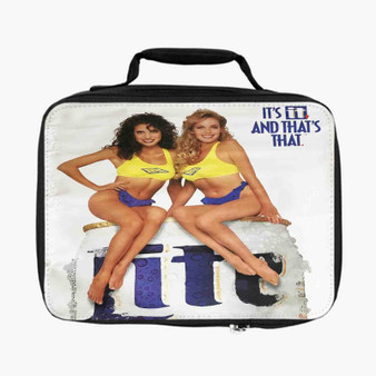 Miller Lite Beer Poster Girl Lunch Bag Fully Lined and Insulated