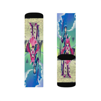 Mairimashita Iruma kun Polyester Sublimation Socks White