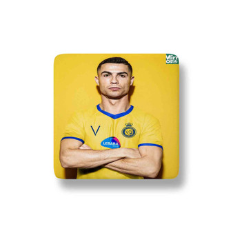 Cristiano Ronaldo Al Nassr Porcelain Magnet Square