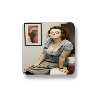 Helena Bonham Carter Porcelain Magnet Square