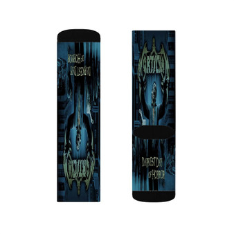 Mortician Darkest Day of Horror Polyester Sublimation Socks White