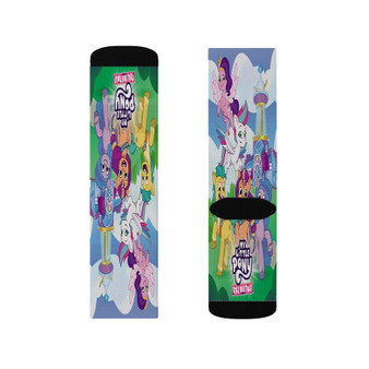 My Little Pony Tell Your Tale Polyester Sublimation Socks White
