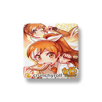 The Daily Life of Crunchyroll Hime Porcelain Magnet Square