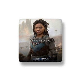 Angrboda God Of War Ragnarok Porcelain Magnet Square