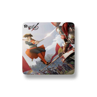 Blood of Steel Porcelain Magnet Square