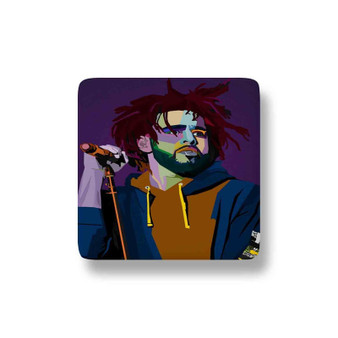 J Cole Art Porcelain Magnet Square