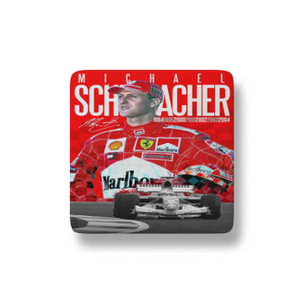 Michael Schumacher F1 Ferrari Porcelain Magnet Square
