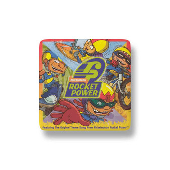 Rocket Power Porcelain Magnet Square