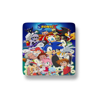 Sonic X Porcelain Magnet Square