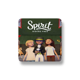 Spirit Riding Free Porcelain Magnet Square