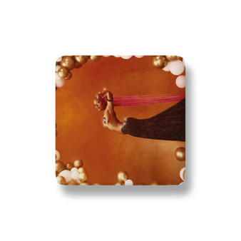 Sudan Archives Natural Brown Prom Queen Porcelain Magnet Square