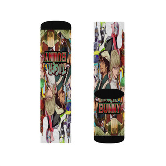 Tiger Bunny Polyester Sublimation Socks White