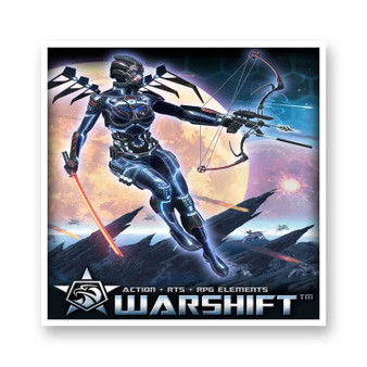 Warshift White Transparent Vinyl Kiss-Cut Stickers