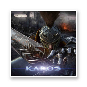 Karos White Transparent Vinyl Kiss-Cut Stickers