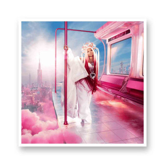 Nicki Minaj Pink Friday 2 White Transparent Vinyl Kiss-Cut Stickers