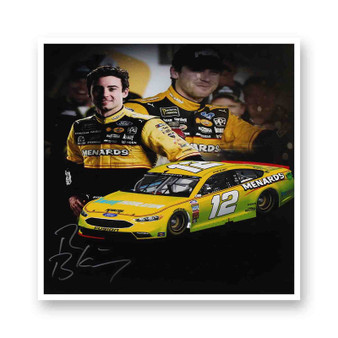 Ryan Blaney White Transparent Vinyl Kiss-Cut Stickers