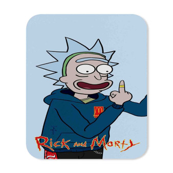 Rick and Morty Middle Finger Rectangle Gaming Mouse Pad