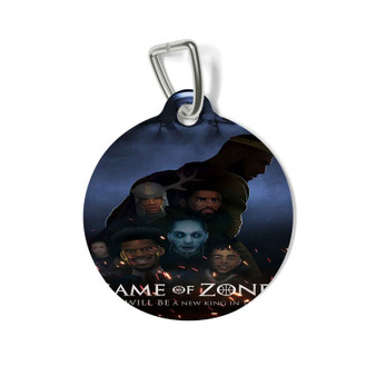 Game of Zones Round Pet Tag Coated Solid Metal