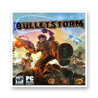 Bulletstorm White Transparent Vinyl Kiss-Cut Stickers