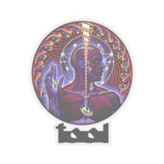 Lateralus Tool Band White Transparent Vinyl Kiss-Cut Stickers